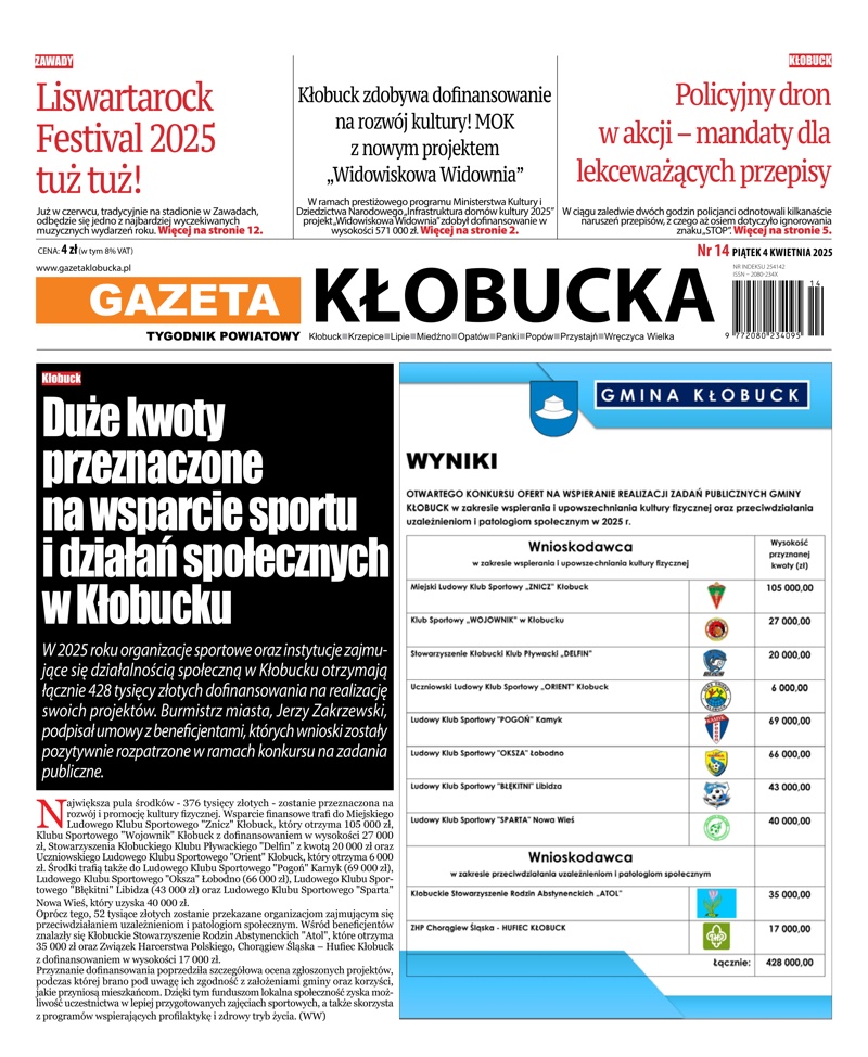okładka gazety